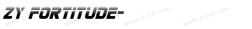 ZY Fortitude字体转换